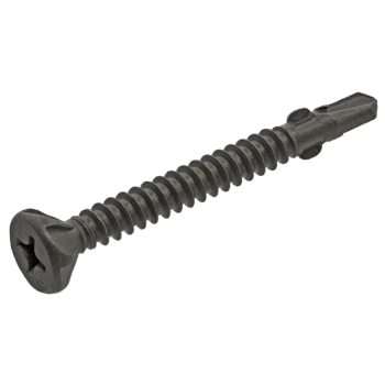 A side view of a high-quality fiber cement board screw