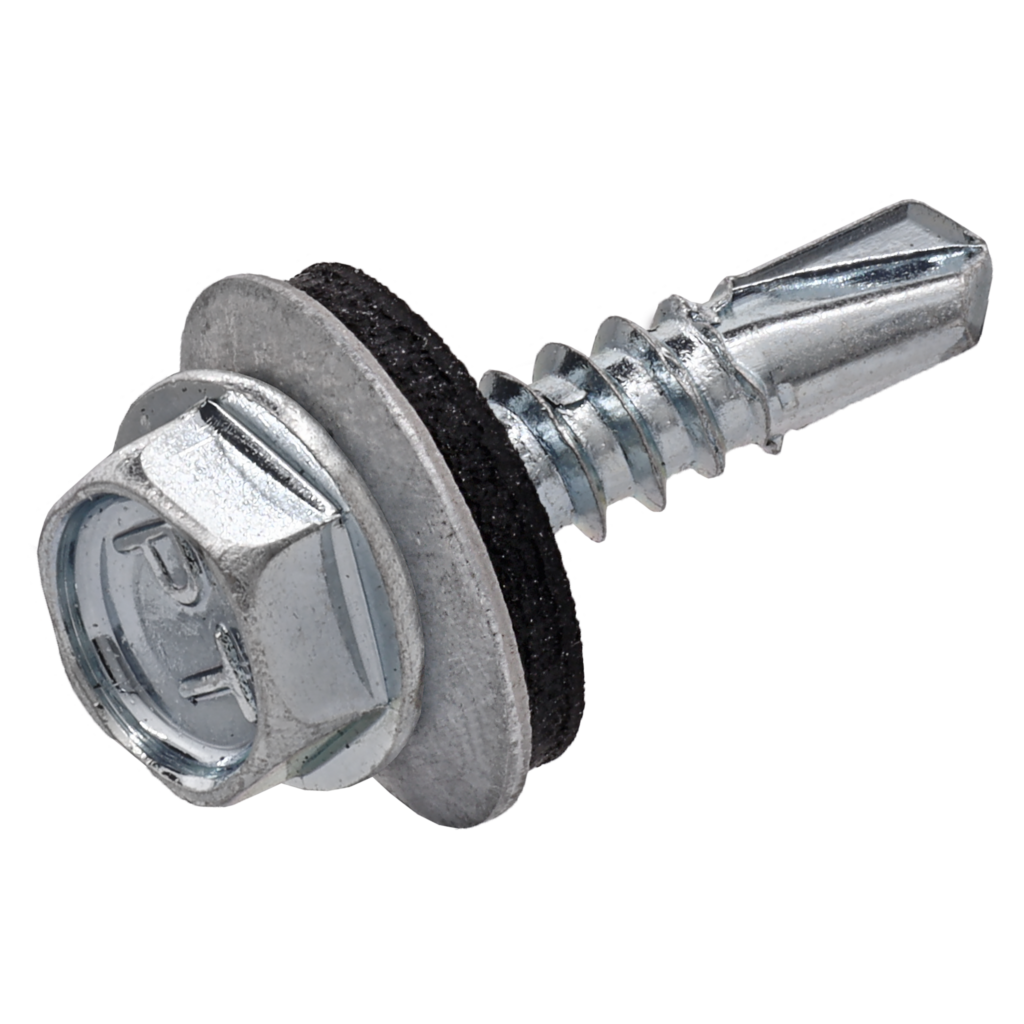 Self-Drilling Hex Washer Head Screws with Neoprene Bonded Washer — HDW1034