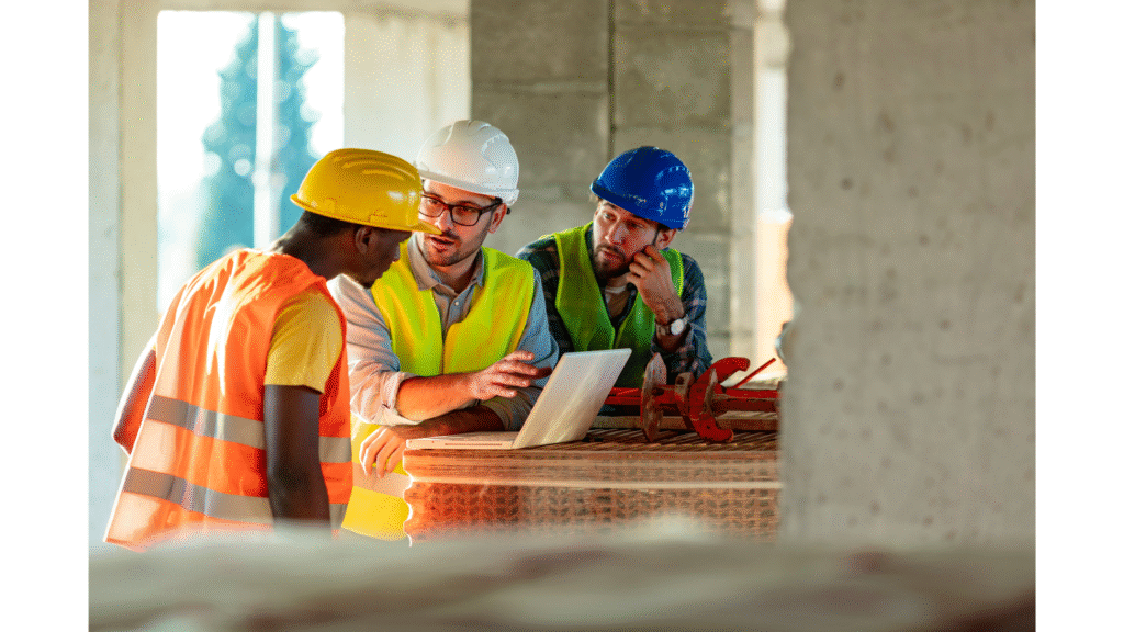 Discussing construction costs