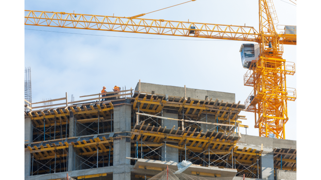 Crane for multi-level construction